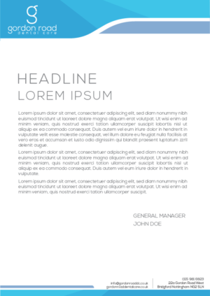 Letterhead Design by veeBC for Gordon Road Dental Care | Design: #18668086