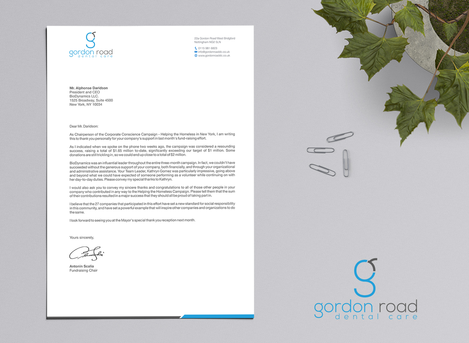 Letterhead Design by logodentity for Gordon Road Dental Care | Design #18617428