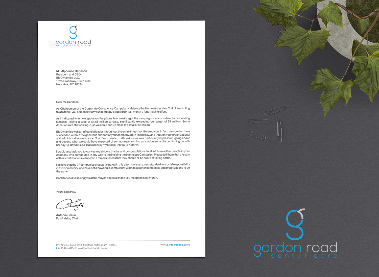 Letterhead Design by logodentity for Gordon Road Dental Care | Design #18617433