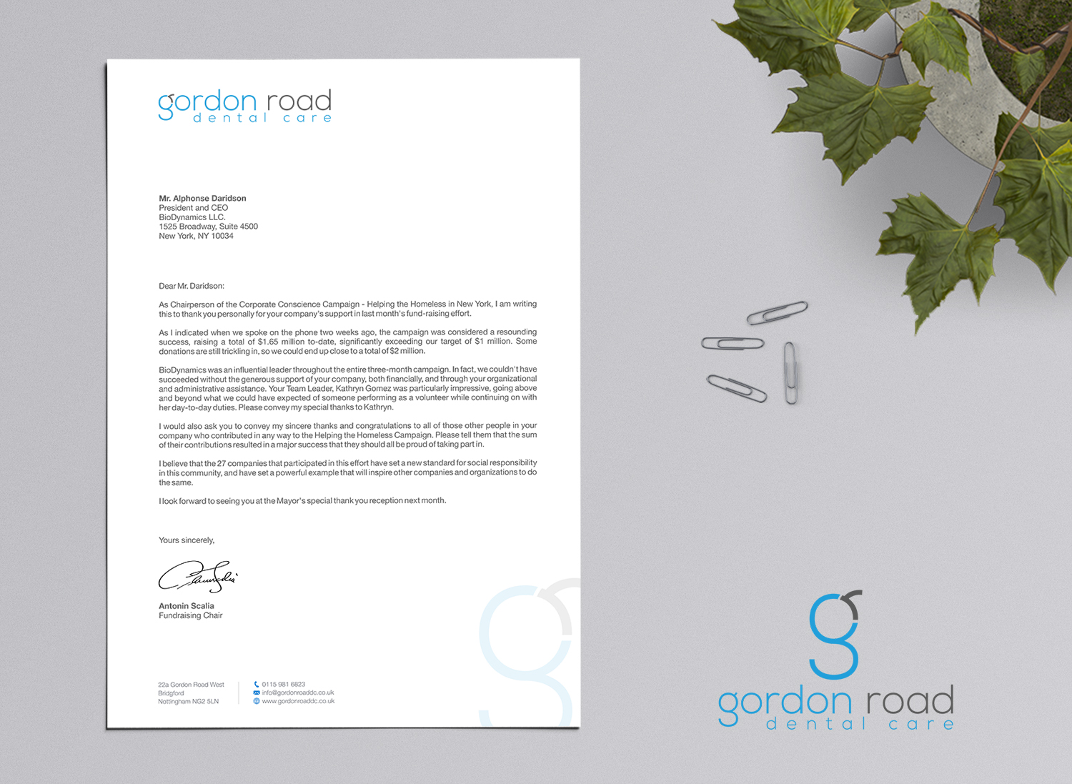 Letterhead Design by logodentity for Gordon Road Dental Care | Design #18713293