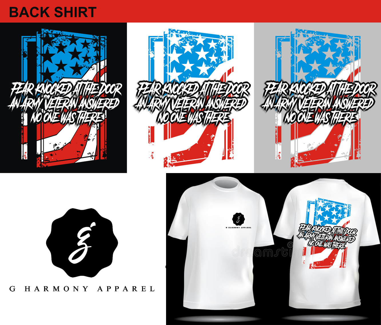 Diseño de Camiseta por Den Bagus para G Harmony Apparel LLC | Diseño #18622245