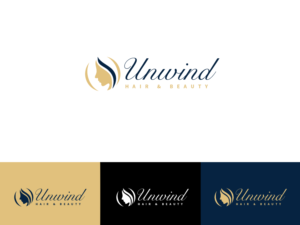 Unwind Hair & Beauty | Logo Design by wonderland