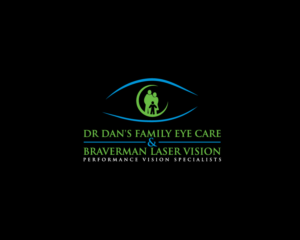 Dr Dan's Family Eye Care & Braverman Laser Vision.  Performance Vision Specialists | Logo Design by Tasnova 2