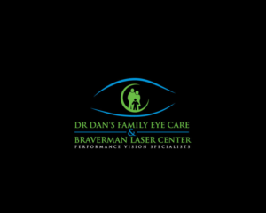 Dr Dan's Family Eye Care & Braverman Laser Vision.  Performance Vision Specialists | Logo Design by Tasnova 2
