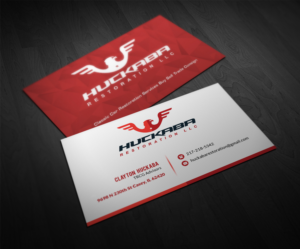 Business Card Design by Pointless Pixels India for Huckaba Restoration LLC  | Design: #18611601