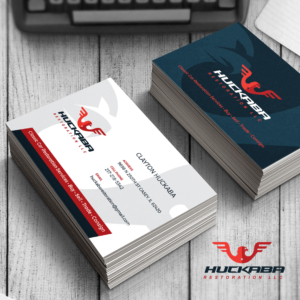 Design de Carte de Visite par pixiagraphics pour Huckaba Restoration LLC  | Design #18631380