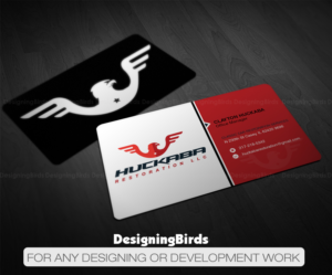 Business Card Design by Designing Birds for Huckaba Restoration LLC  | Design: #18625681