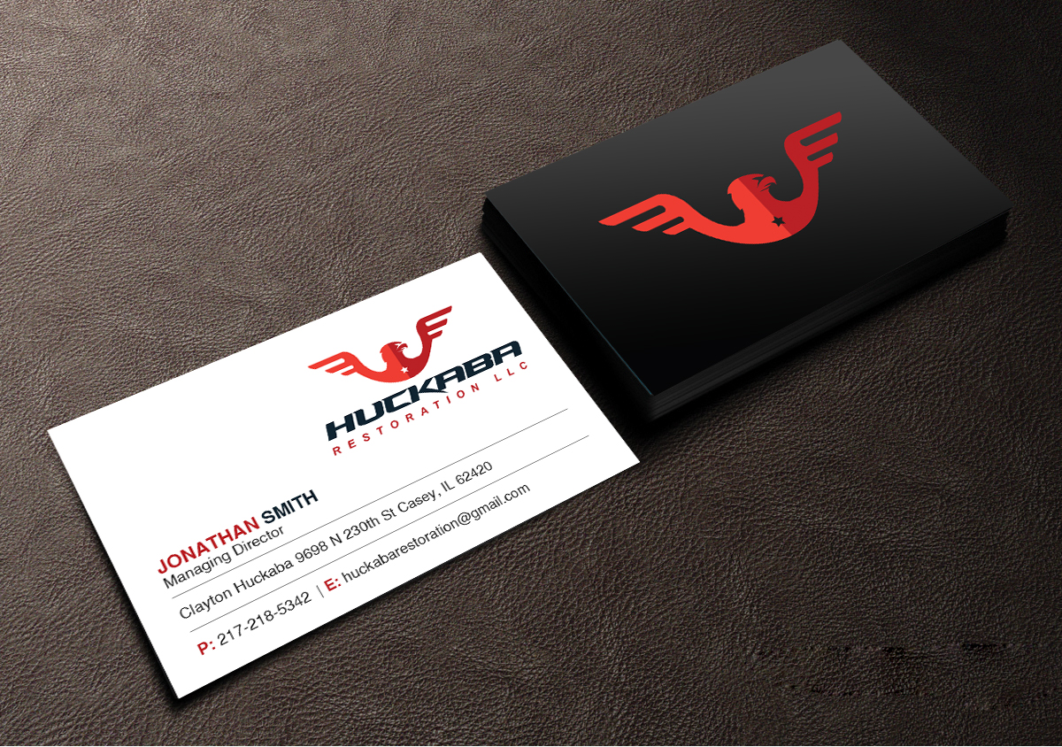 Design de Carte de Visite par Creations Box 2015 pour Huckaba Restoration LLC  | Design #18616064