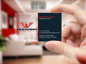 Diseño de Tarjeta de Presentación por Creations Box 2015 para Huckaba Restoration LLC  | Diseño: #18618033