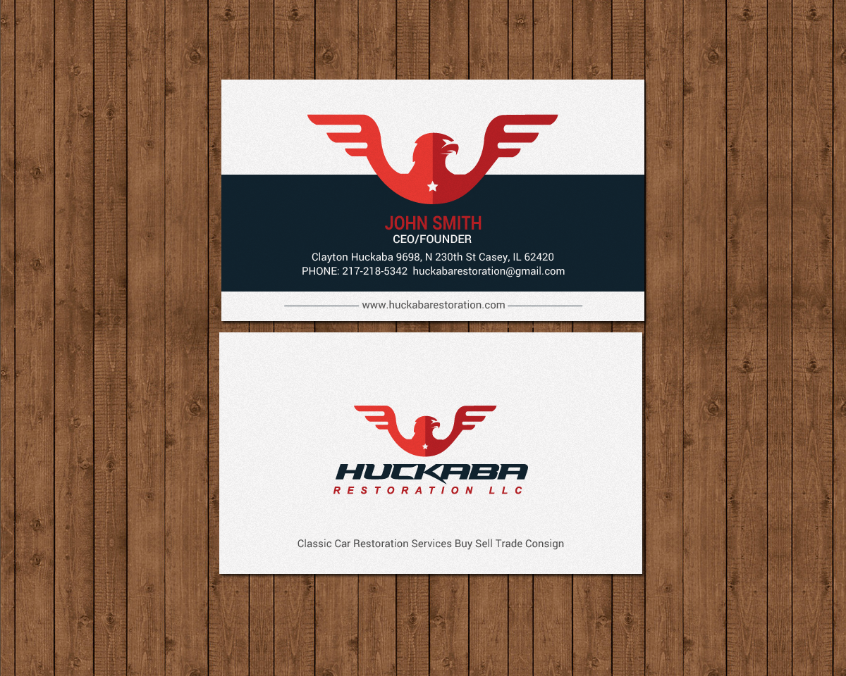 Visitenkarten-Design von chandrayaan.creative für Huckaba Restoration LLC  | Design #18613375