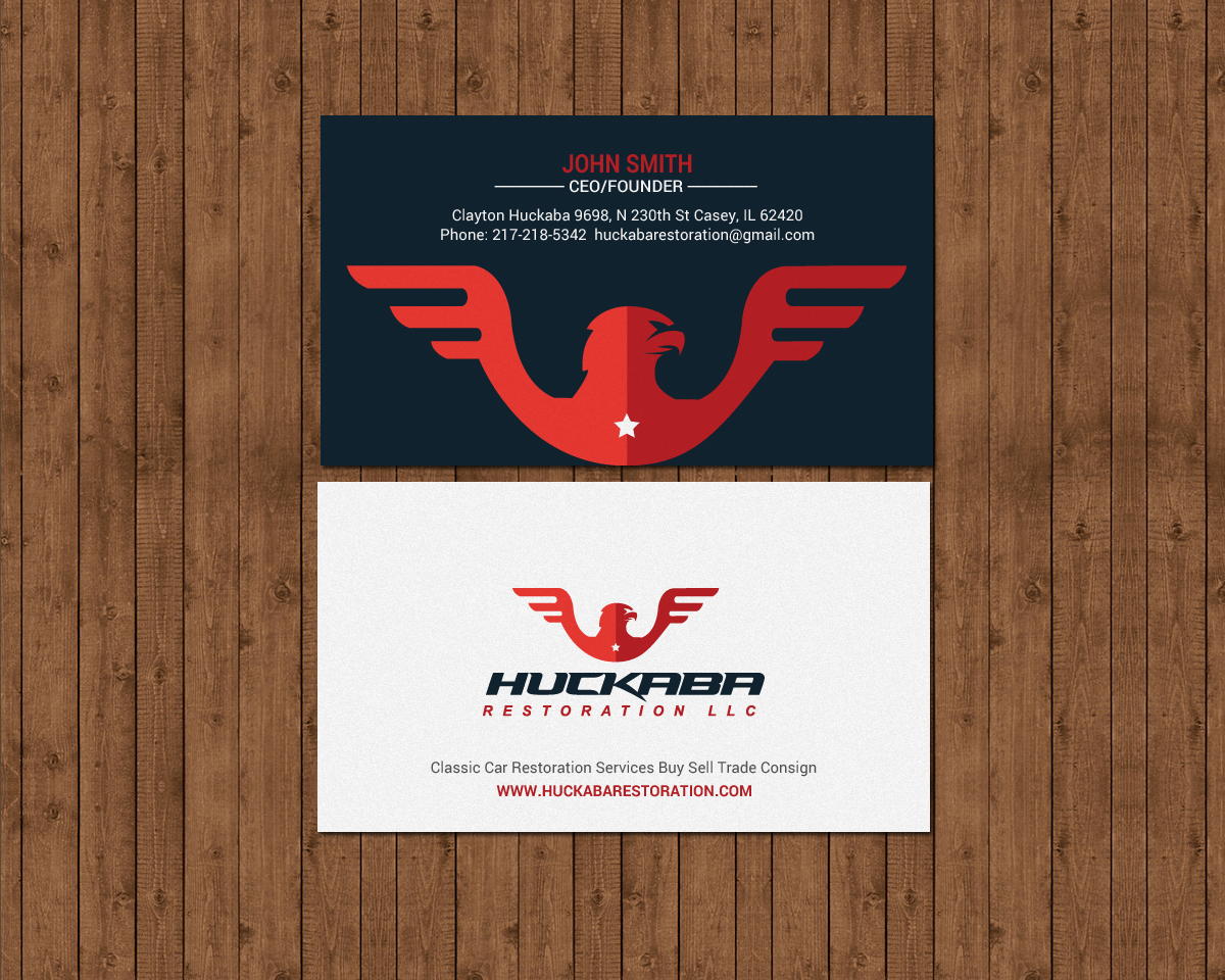 Design de Carte de Visite par chandrayaan.creative pour Huckaba Restoration LLC  | Design #18624296