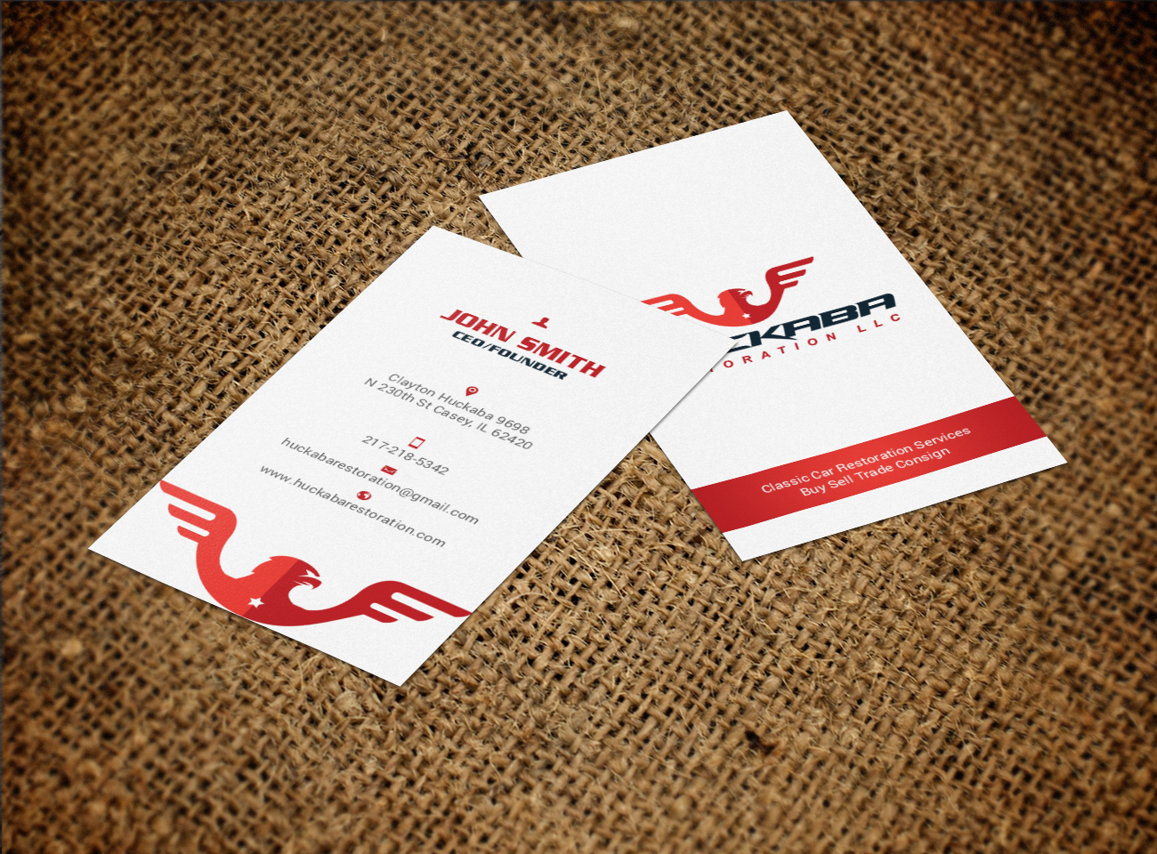 Design de Carte de Visite par chandrayaan.creative pour Huckaba Restoration LLC  | Design #18624336
