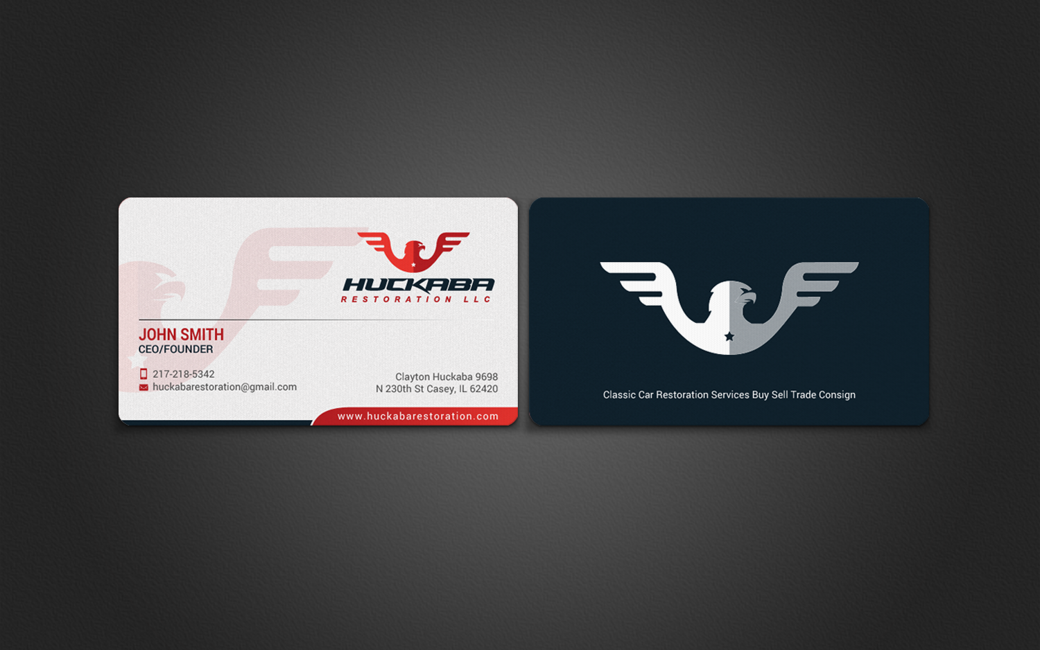 Design de Carte de Visite par chandrayaan.creative pour Huckaba Restoration LLC  | Design #18624351