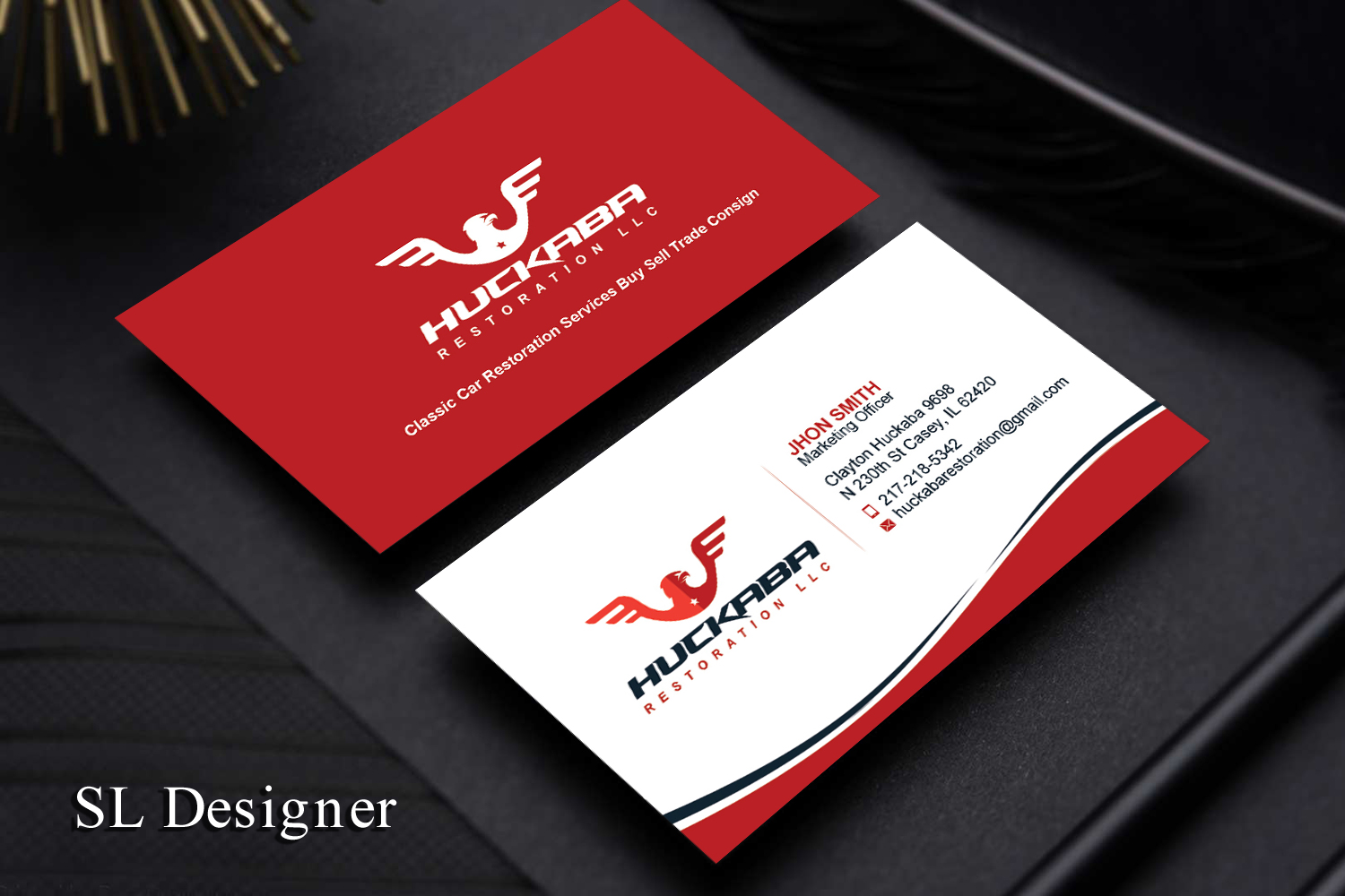 Business Card Design by SL Designer for Huckaba Restoration LLC  | Design #18619488