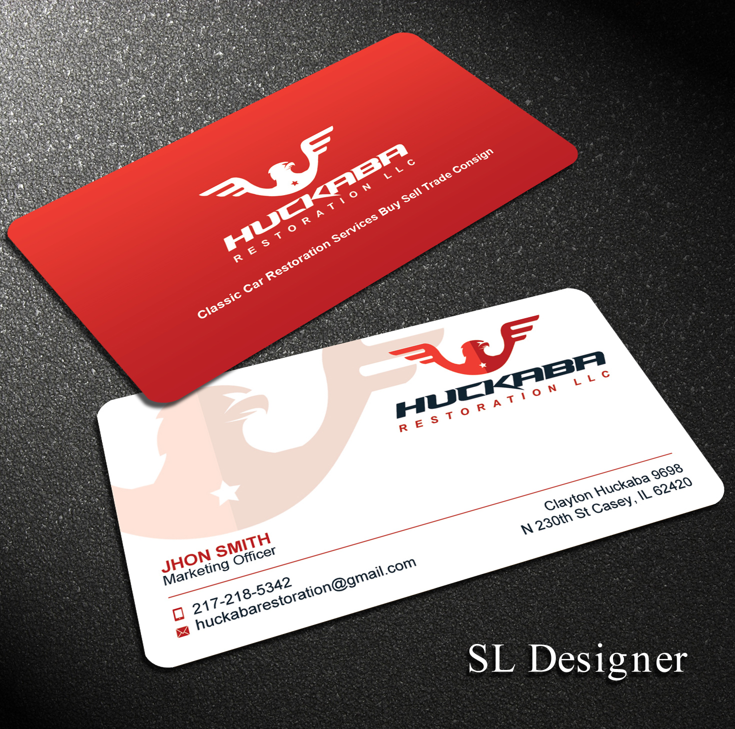 Business Card Design by SL Designer for Huckaba Restoration LLC  | Design #18619498