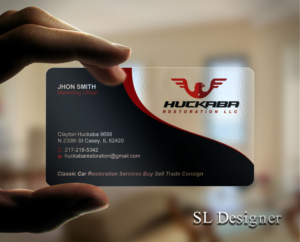Design de Carte de Visite par SL Designer pour Huckaba Restoration LLC  | Design : #18619504