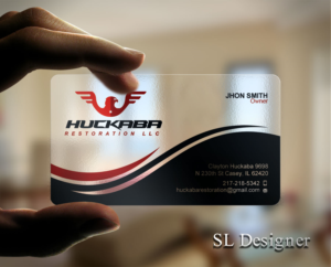 Design de Carte de Visite par SL Designer pour Huckaba Restoration LLC  | Design : #18619505