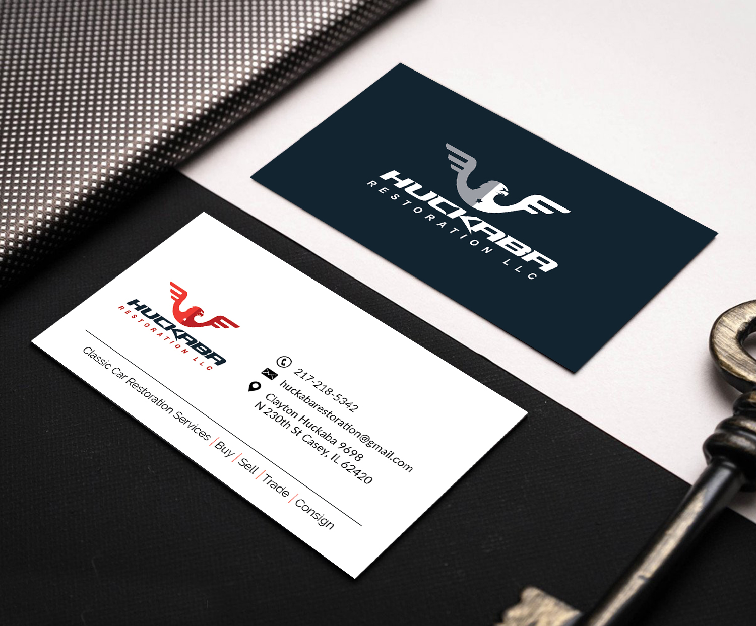 Business Card Design by M6G for Huckaba Restoration LLC  | Design #18615268