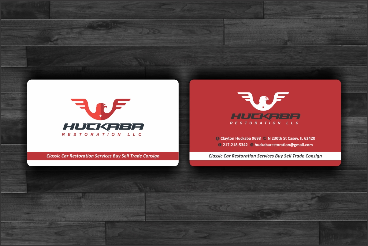 Business Card Design by Dave Paresh for Huckaba Restoration LLC  | Design #18642713