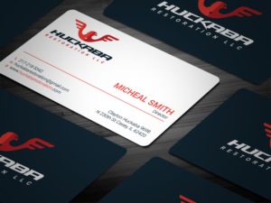 Business Card Design by Tripti Ranjan Gain for Huckaba Restoration LLC  | Design: #18691322