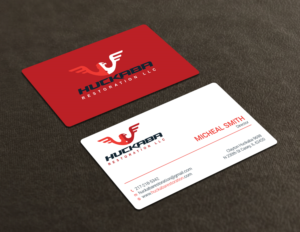 Business Card Design by Tripti Ranjan Gain for Huckaba Restoration LLC  | Design: #18691323