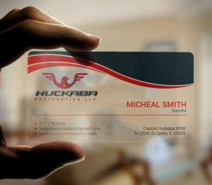 Business Card Design by Tripti Ranjan Gain for Huckaba Restoration LLC  | Design: #18691339