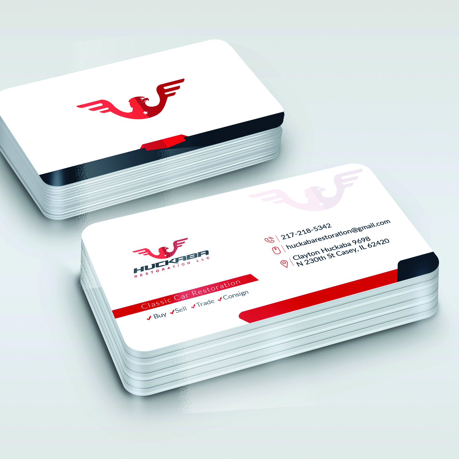 Diseño de Tarjeta de Presentación por Mishuy para Huckaba Restoration LLC  | Diseño #18643387