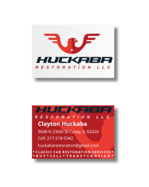 Design de Carte de Visite par Pvalente Graphic Arts pour Huckaba Restoration LLC  | Design #18701245