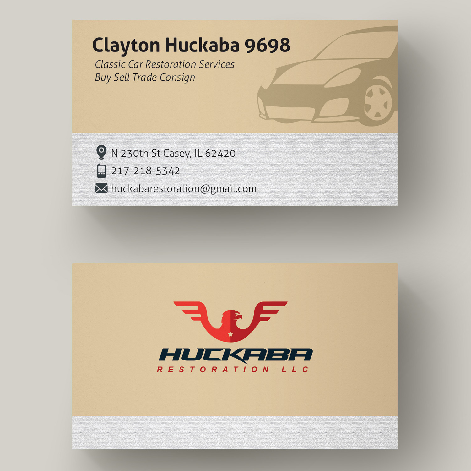 Business Card Design by Bui Quoc Anh for Huckaba Restoration LLC  | Design #18613109