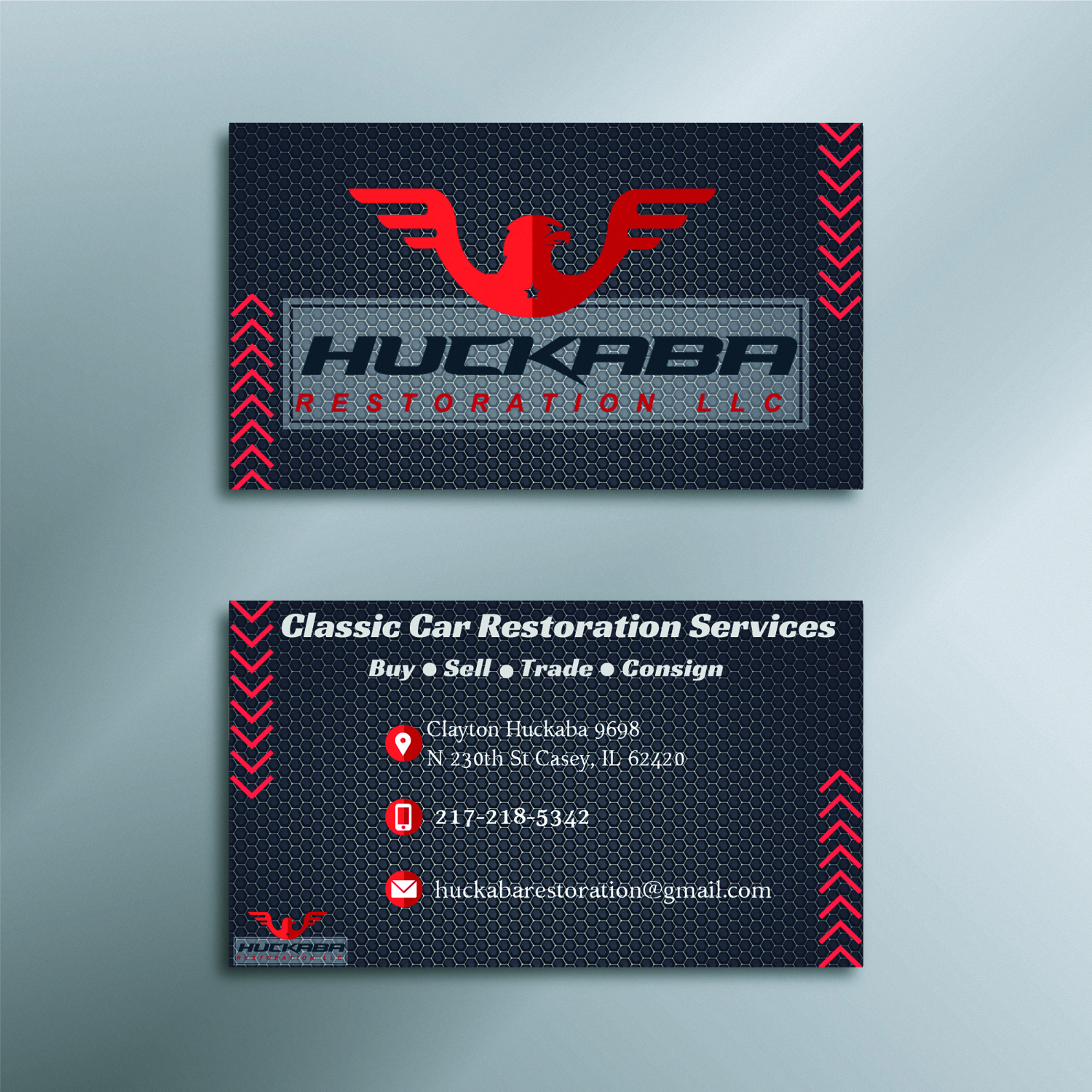Business Card Design by Sams1 for Huckaba Restoration LLC  | Design #18678137
