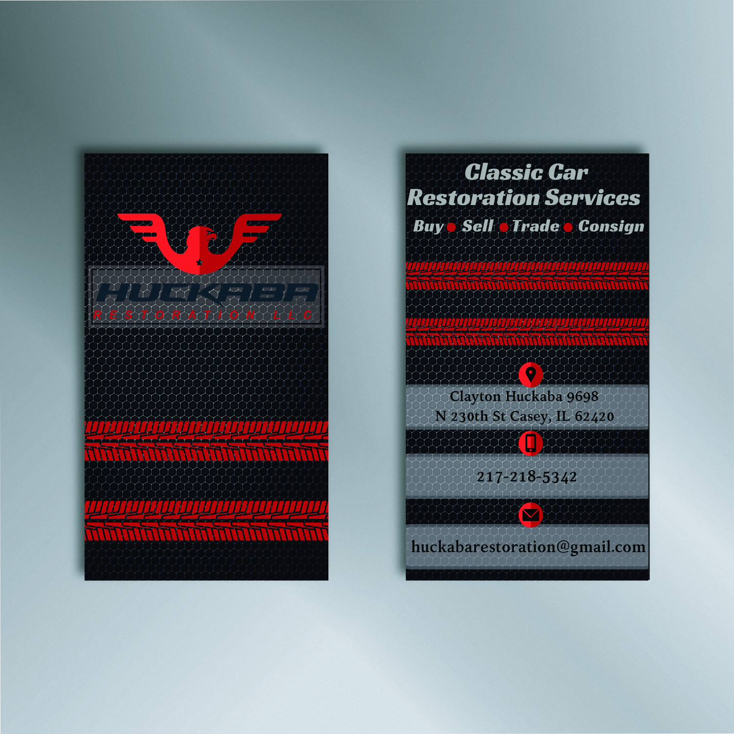 Business Card Design by Sams1 for Huckaba Restoration LLC  | Design #18687990