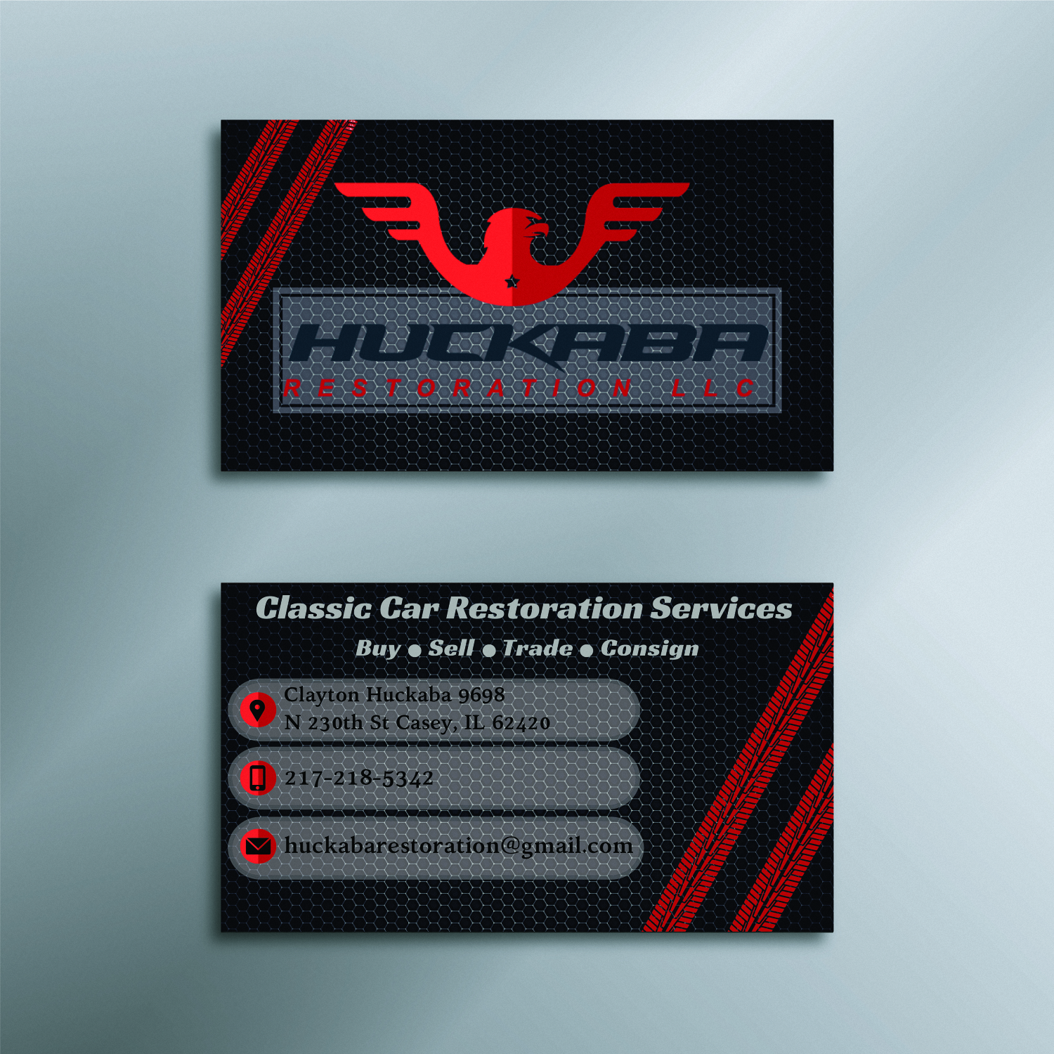 Business Card Design by Sams1 for Huckaba Restoration LLC  | Design #18687992