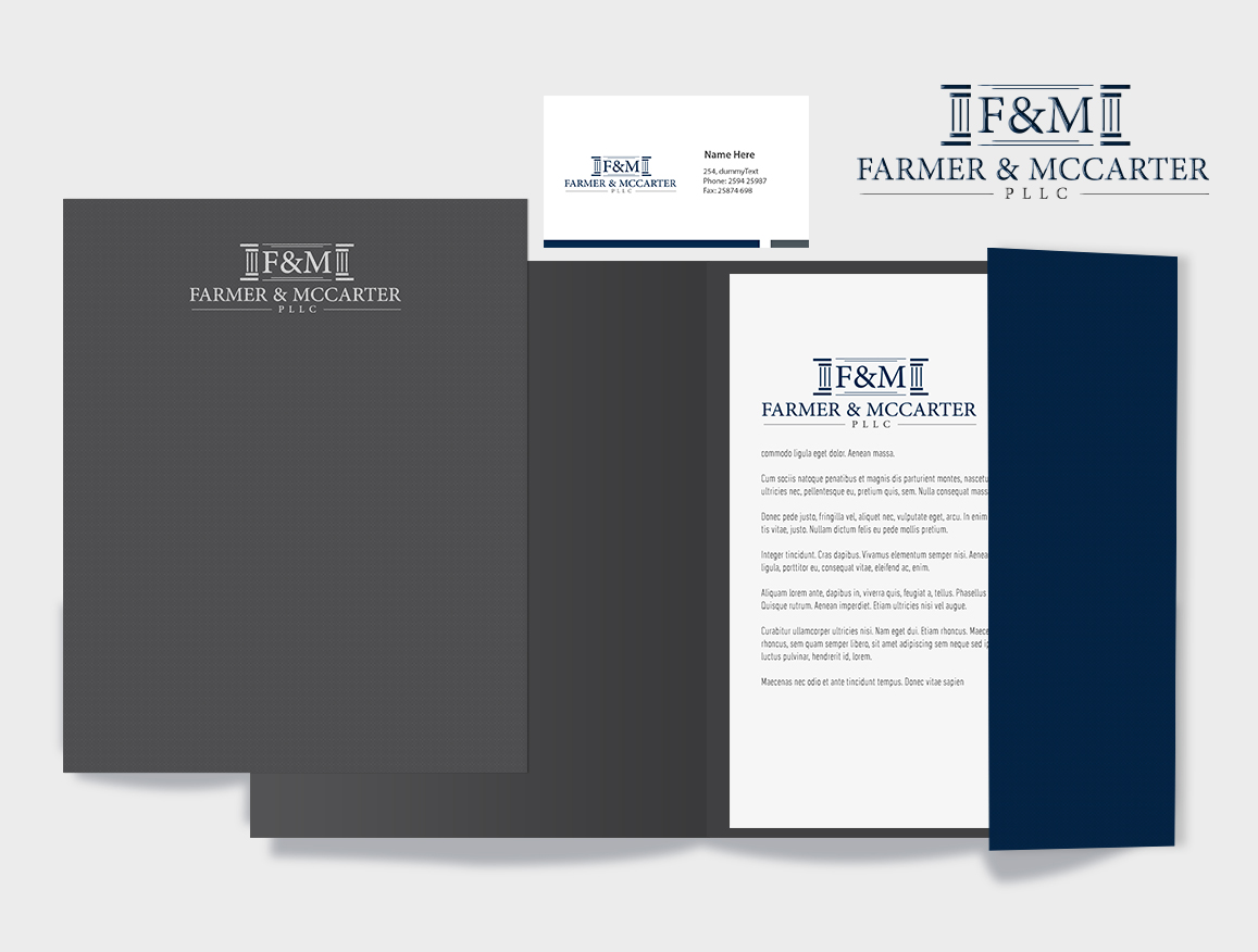 Logo Design by Deziners Zone for Farmer & McCarter | Design #18615720