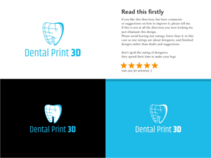 Dental Print 3D | Logo Design by Atvento Graphics