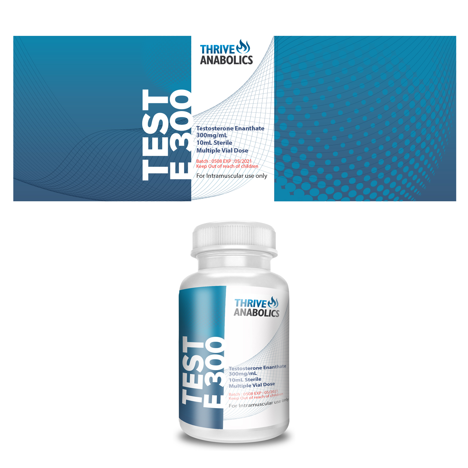 Diseño de Etiqueta por at-as para THRIVE ANABOLICS | Diseño #18626983