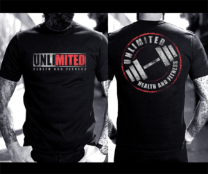 UNLIMITED Health and Fitness Shirt Design | T-shirt Design by O_O NIZAL O_O