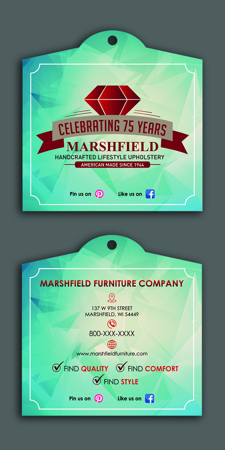 Diseño de Señalética por ecorokerz para Marshfield Furniture | Diseño #18621732