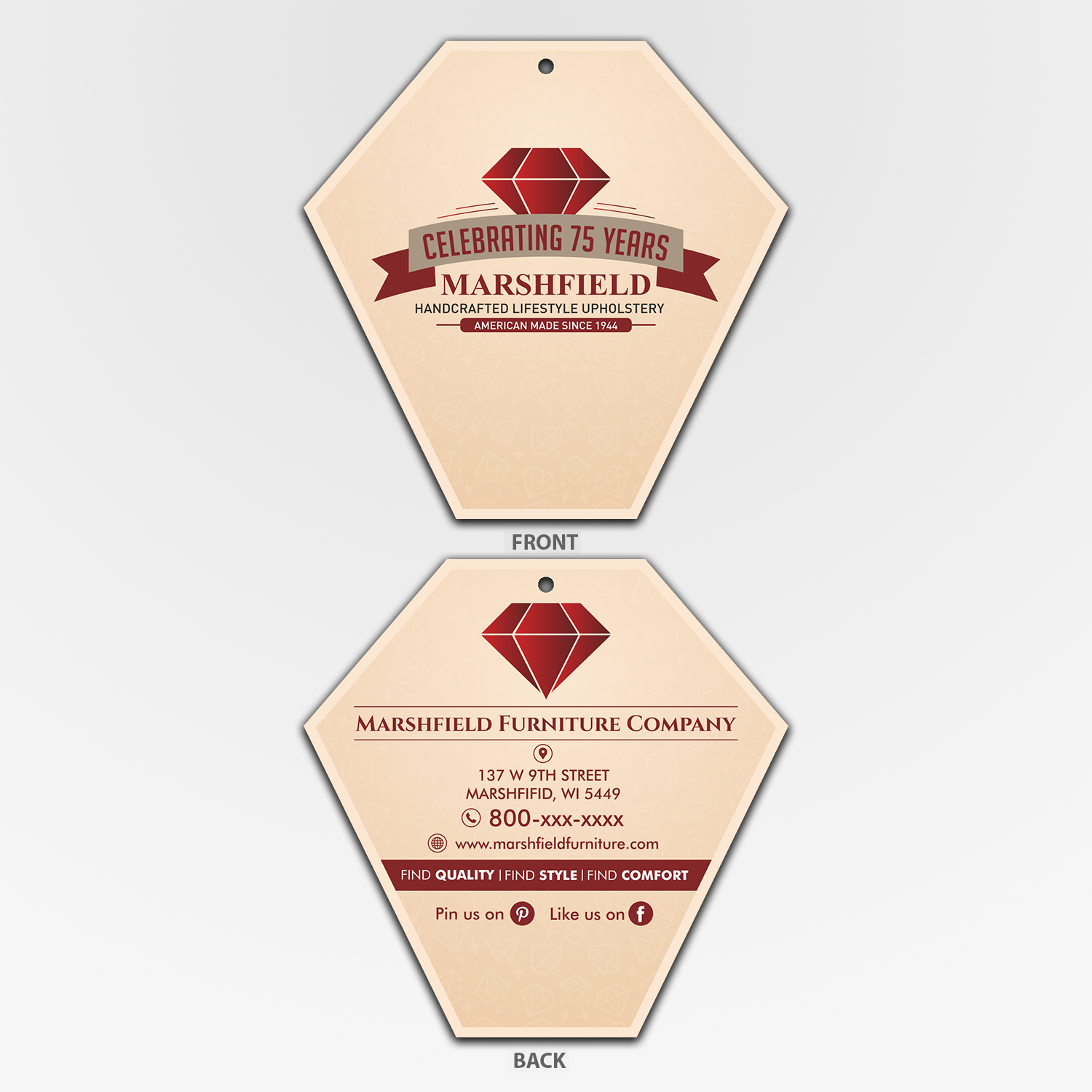 Diseño de Señalética por ecorokerz para Marshfield Furniture | Diseño #18623869