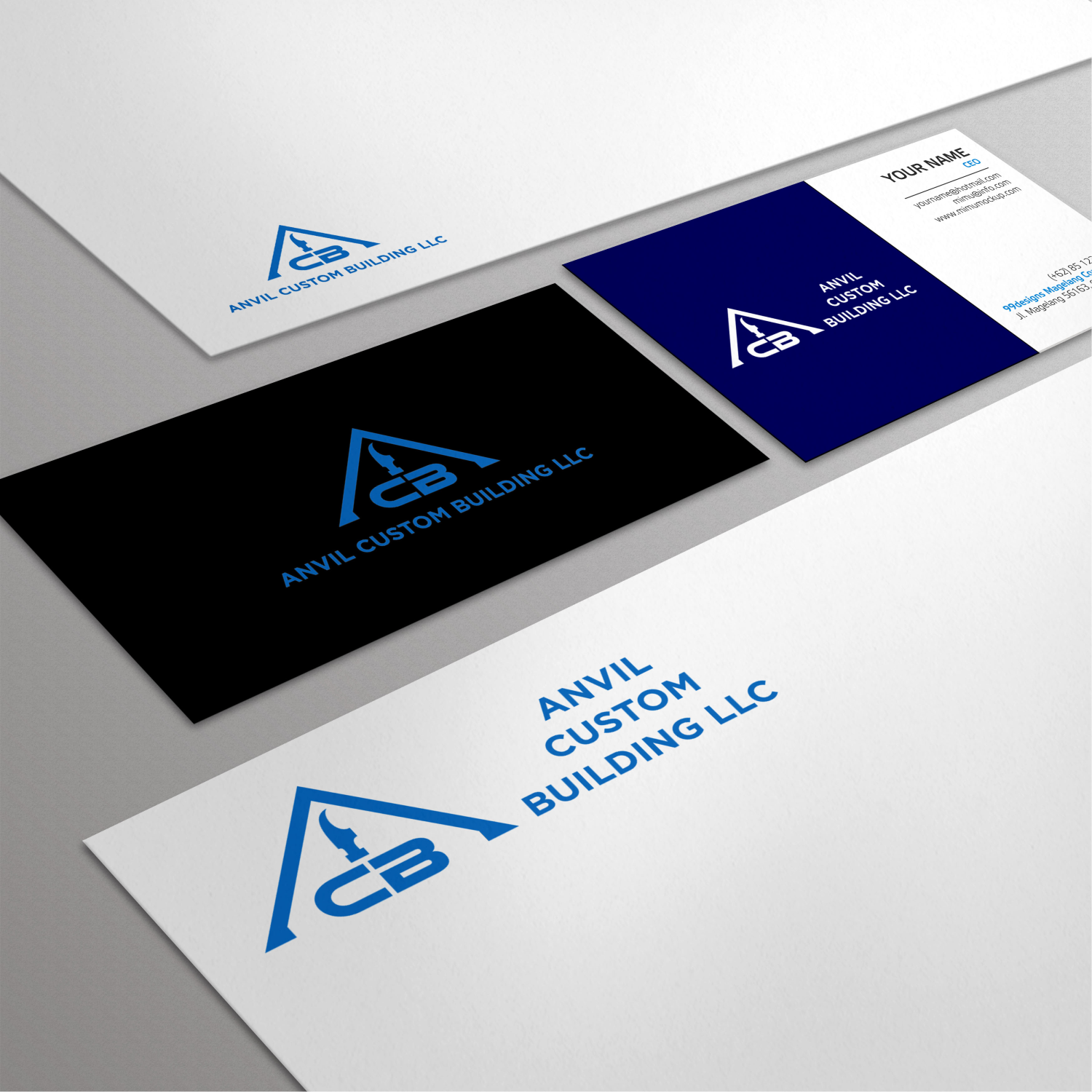 Logo Design by M I N D for Anvil Custom Building LLC | Design #18647211