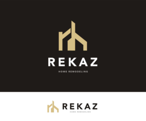 Logo Design by Andrés Sebastián for Rekaz Home Remodeling LLC | Design: #18676397