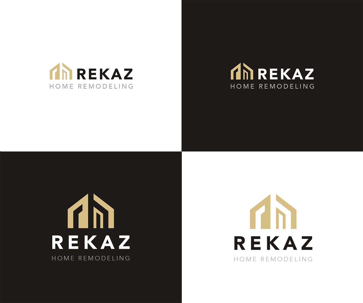 Logo Design by Andrés Sebastián for Rekaz Home Remodeling LLC | Design #18693361