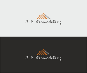 R H Remodeling (or) R H (or) RH home remodeling  | Logo Design by Logocraft