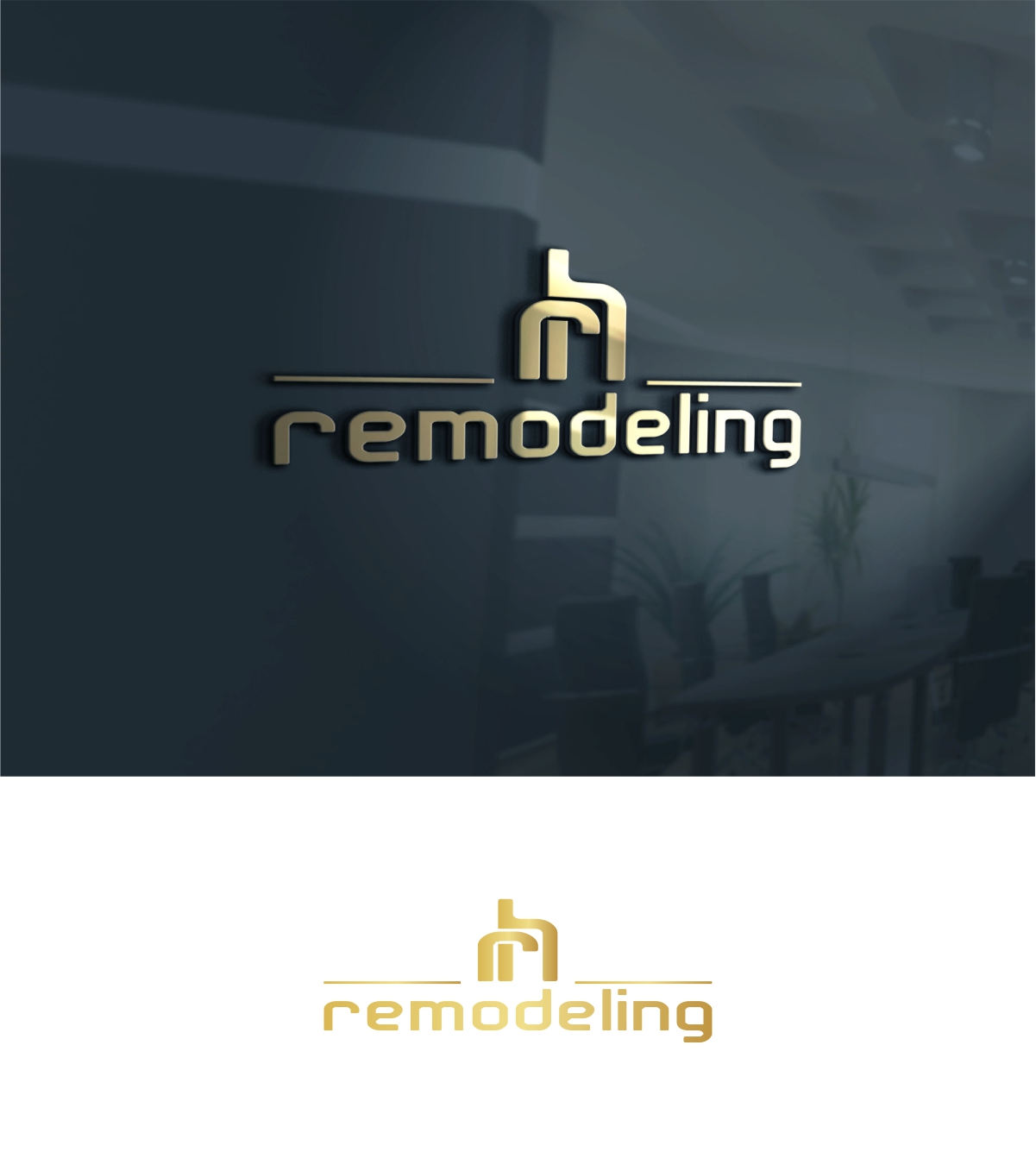 Logo Design by 3Guys for Rekaz Home Remodeling LLC | Design #18628778
