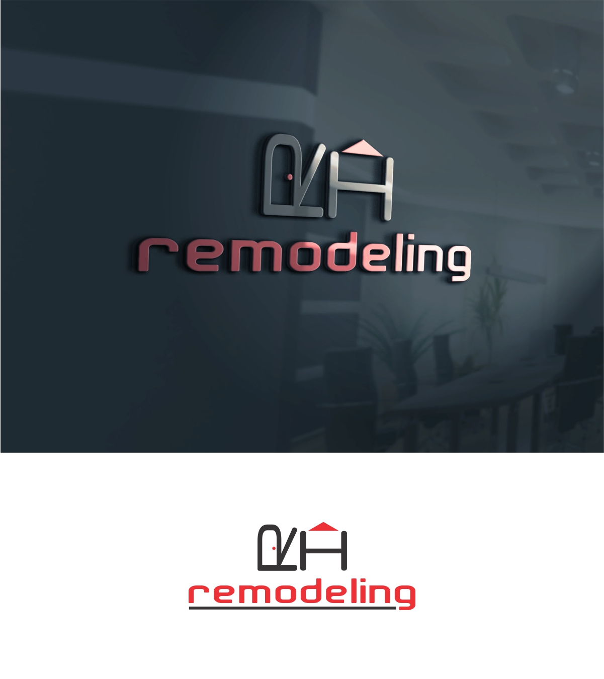Logo Design by 3Guys for Rekaz Home Remodeling LLC | Design #18628779