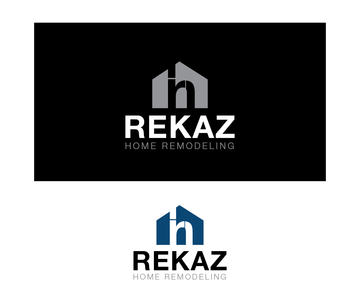 Logo Design by Isnah Logo for Rekaz Home Remodeling LLC | Design #18692379