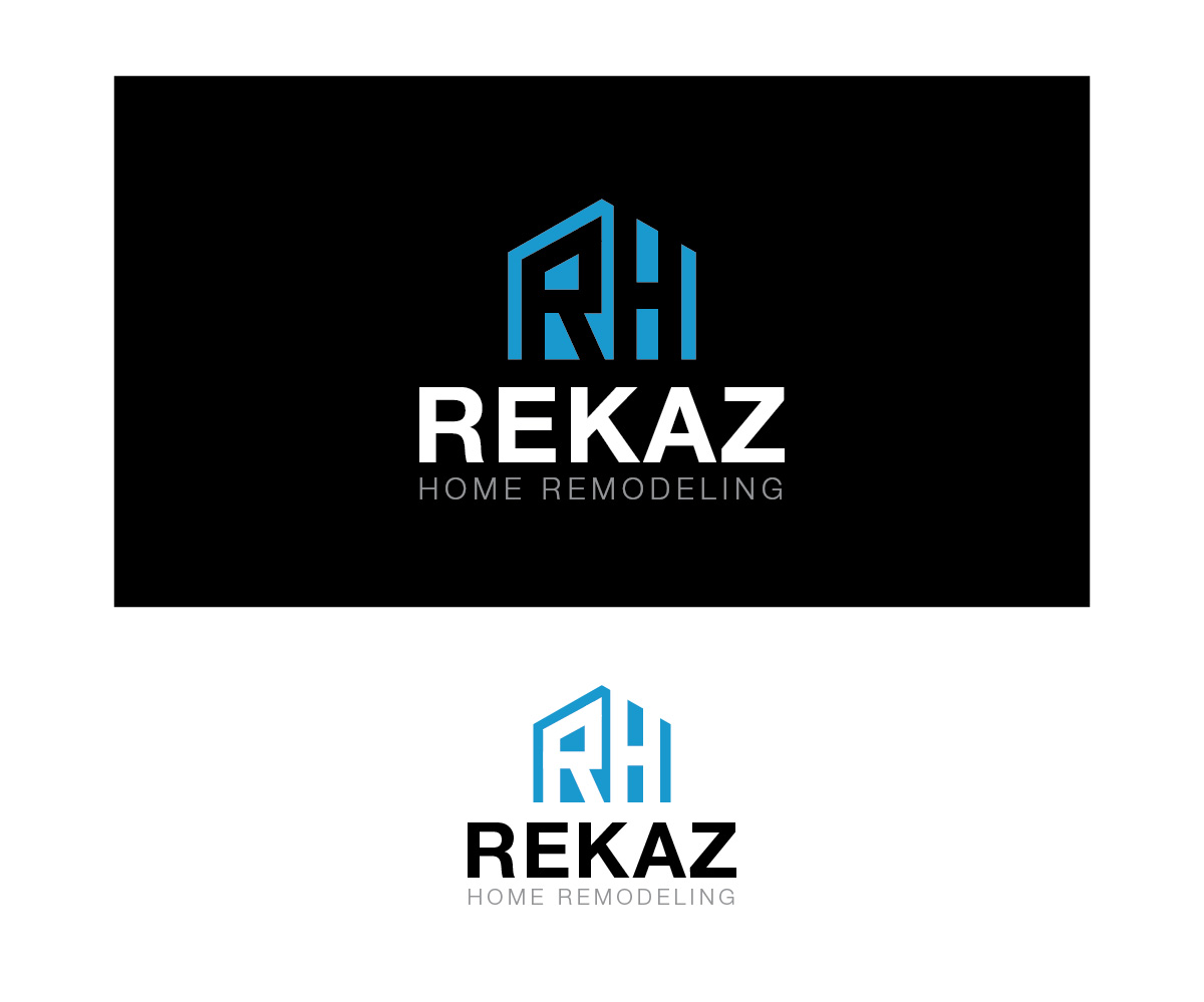 Logo Design by Isnah Logo for Rekaz Home Remodeling LLC | Design #18692380
