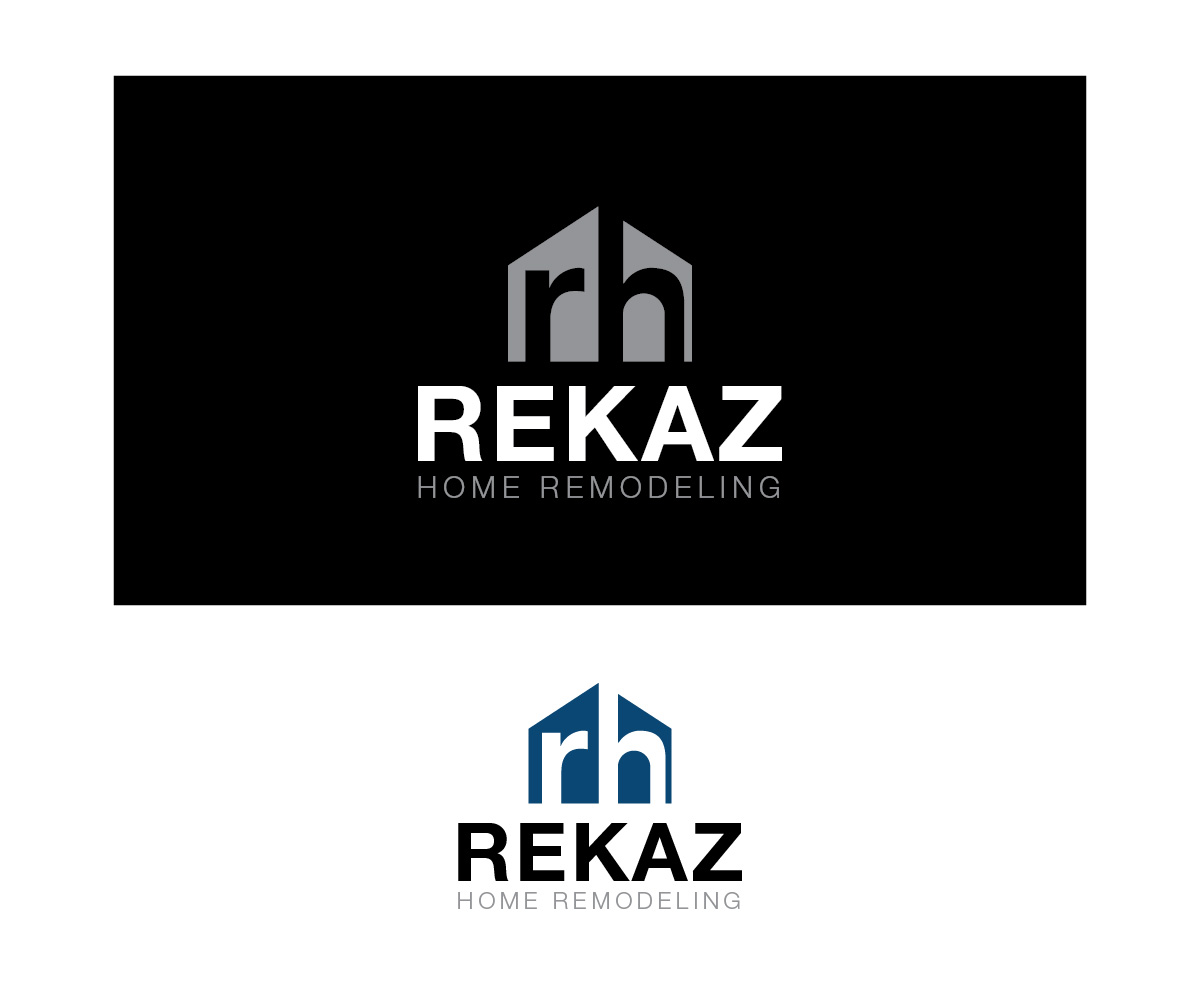 Logo Design by Isnah Logo for Rekaz Home Remodeling LLC | Design #18694589