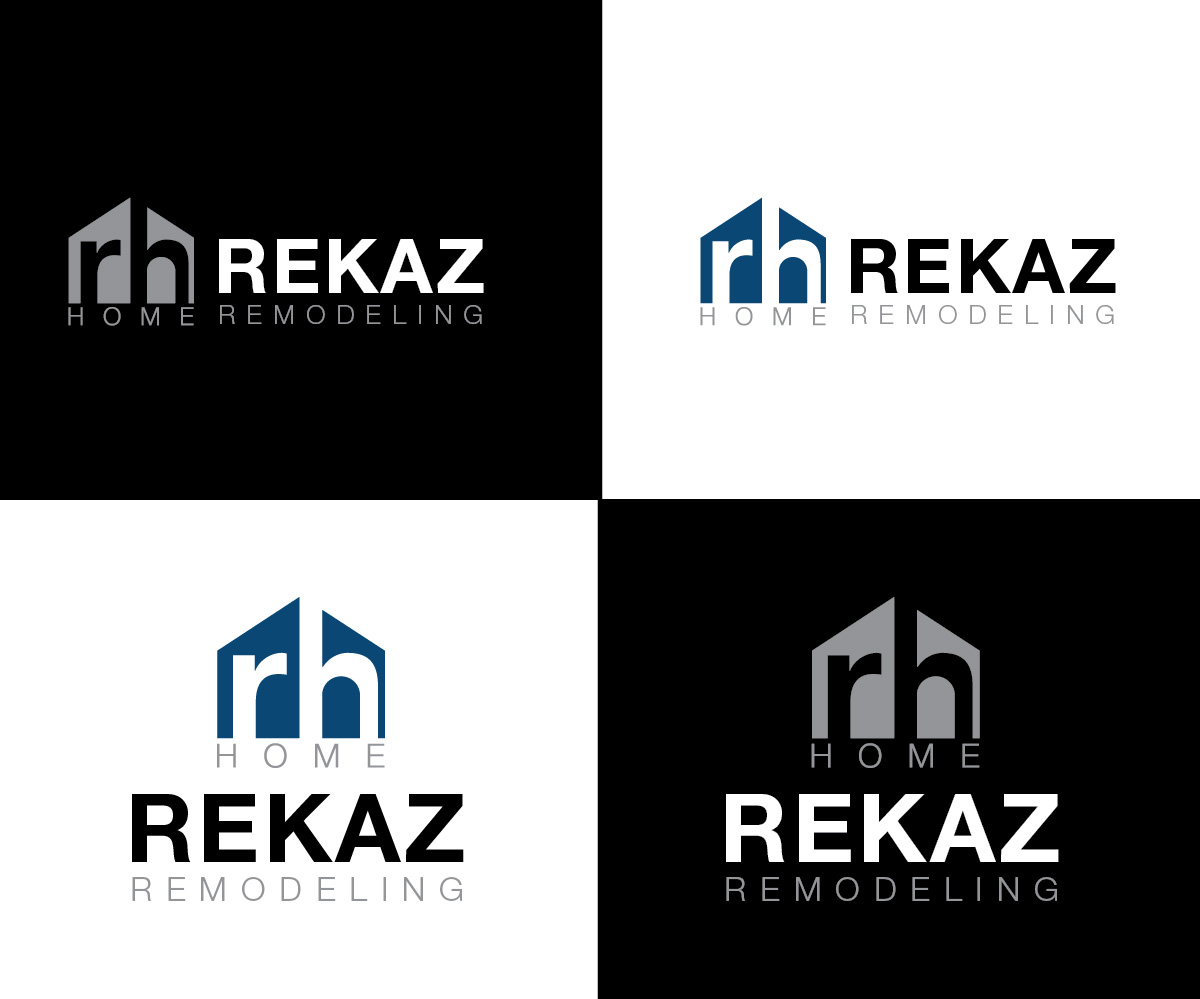 Logo Design by Isnah Logo for Rekaz Home Remodeling LLC | Design #18694631