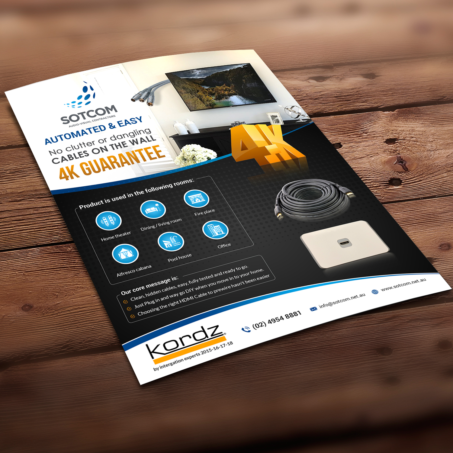 Diseño de Flyer por creative.bugs para Sotcom PTY LTD | Diseño #18651216