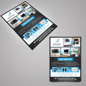  Hdmi 4K  solution Hidden cable solution for wall hung TV, Flyer | Design de Flyer par TuktukiShree